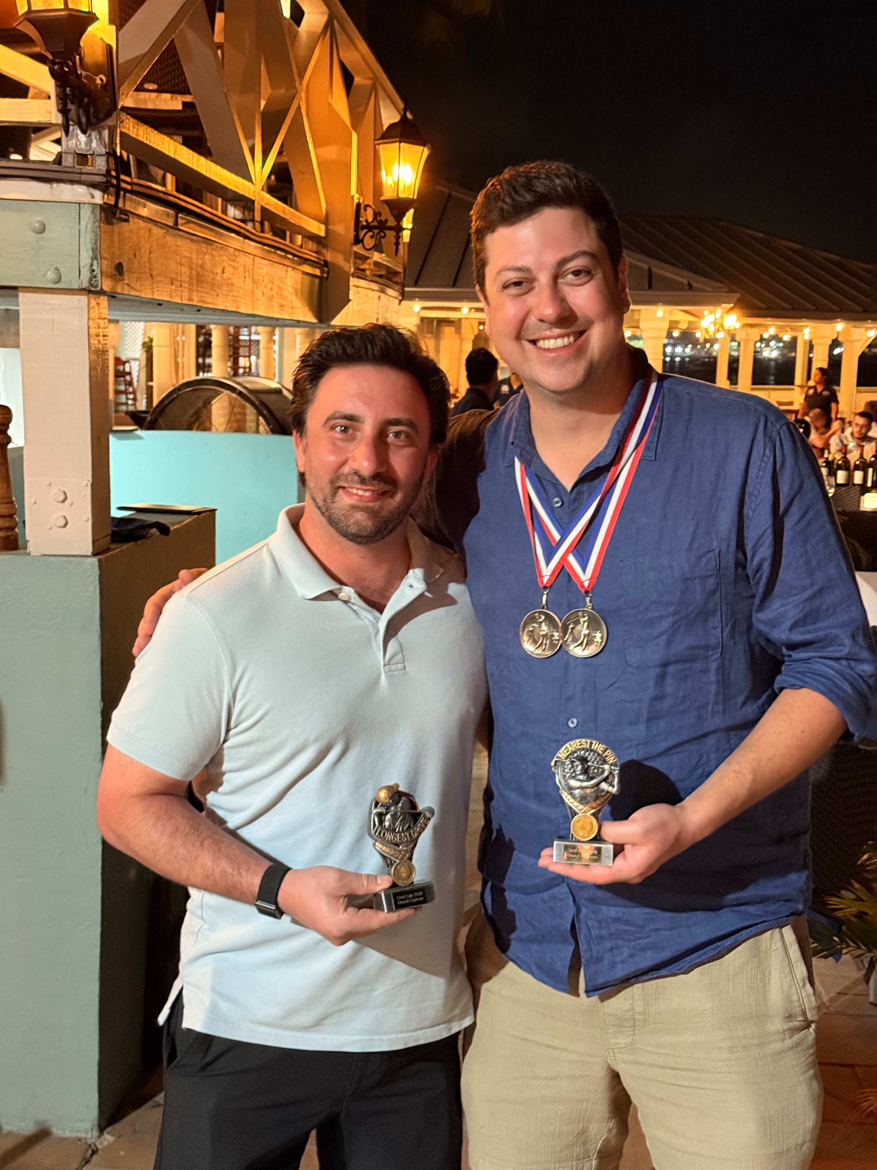 Award winners with medals at the prize presentation