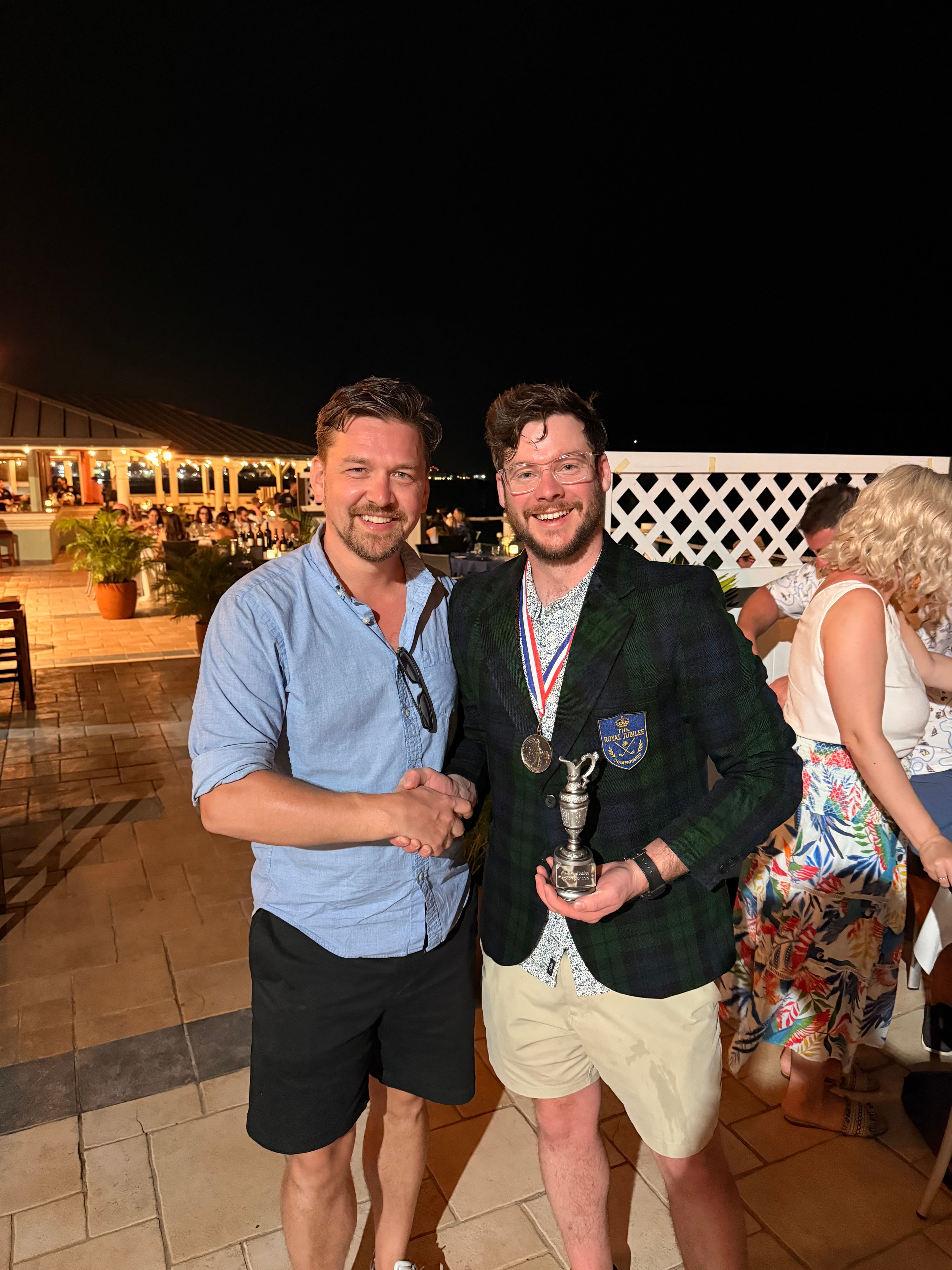 Trophy ceremony at the prize dinner, Grand Cayman